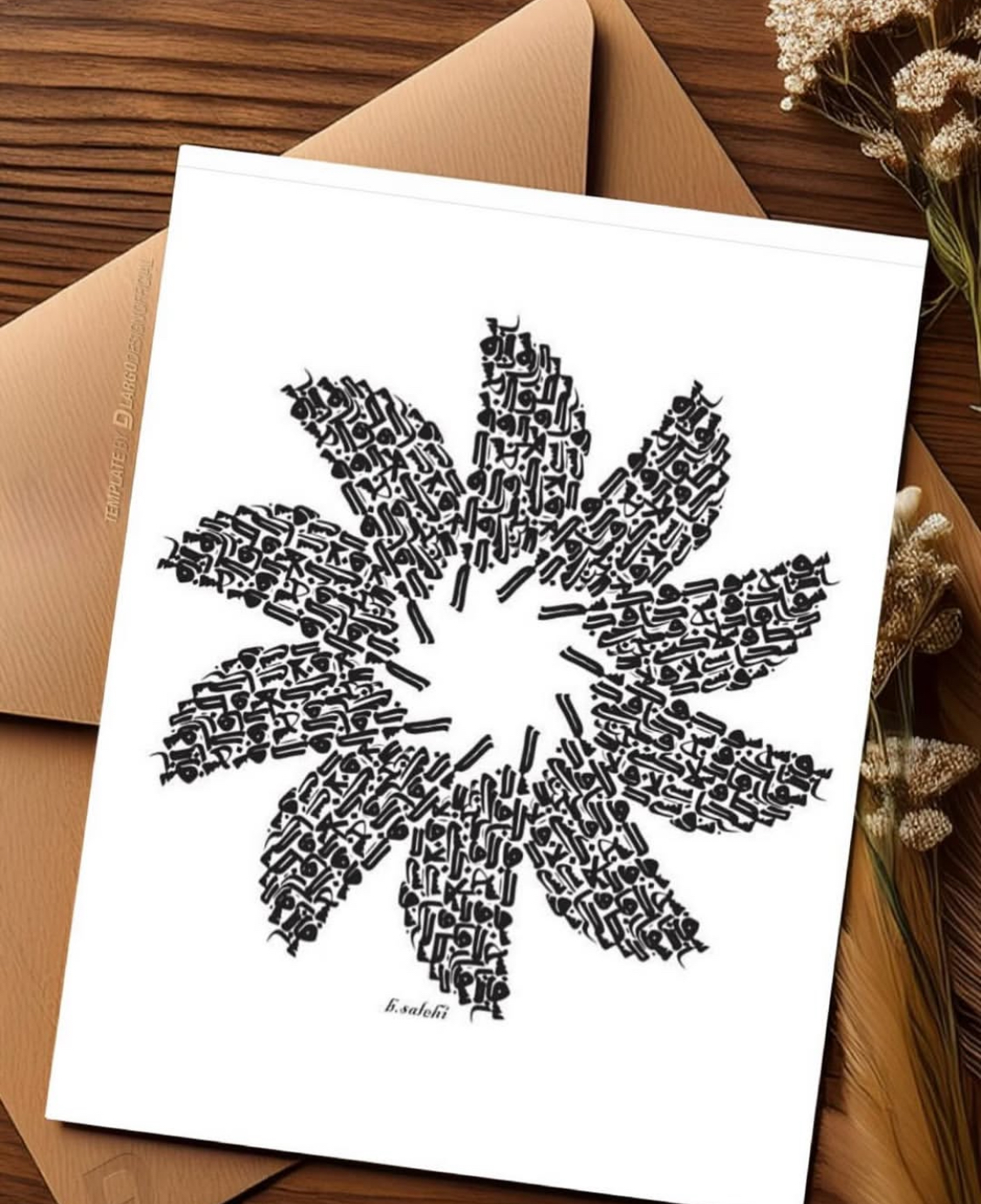 این اثر با خط کوفی با قلم دیجیتال نوشته شده و بصورت چاپ شده در سایز 20 در 20 با قیمت ذکر شده موجود میلاد و امکان چاپ در سایزهای مورد نظرتان هست