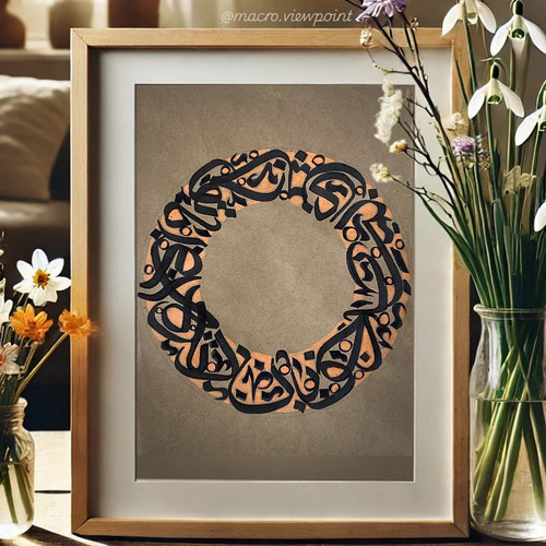 این اثر روی کاغذ گرافت و در سایز A4 اجرا شده